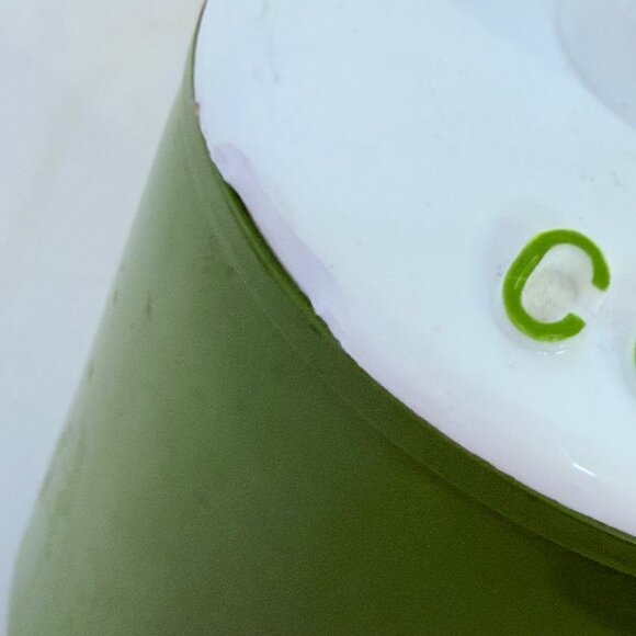 Vintage Green Daisy Coffee & Tea Canister Set With White Lids Retro Kitchen Deco - Picture 10 of 16